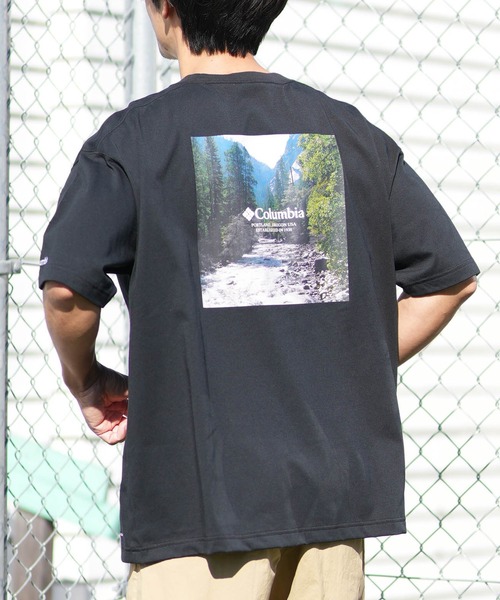 Columbia(コロンビア) tシャツ リラックスフィット綿混ショート Columbia(コロンビア) tシャツ リラックスフィット綿混ショート