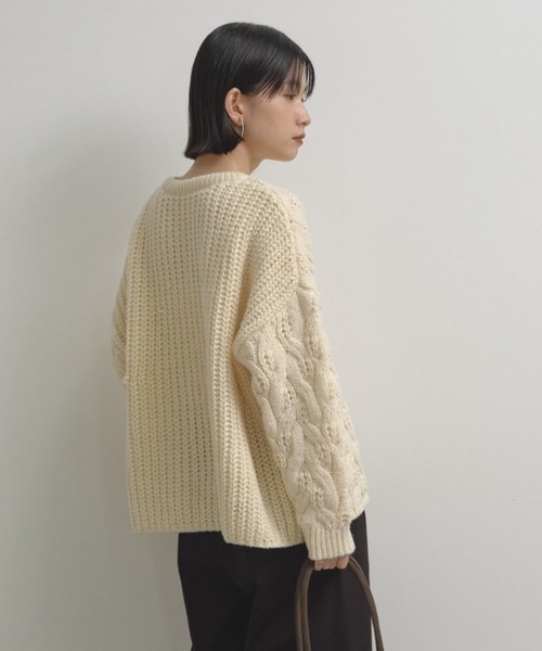 「Shelly island」 長袖ニット FREE ベージュ レディース_画像6