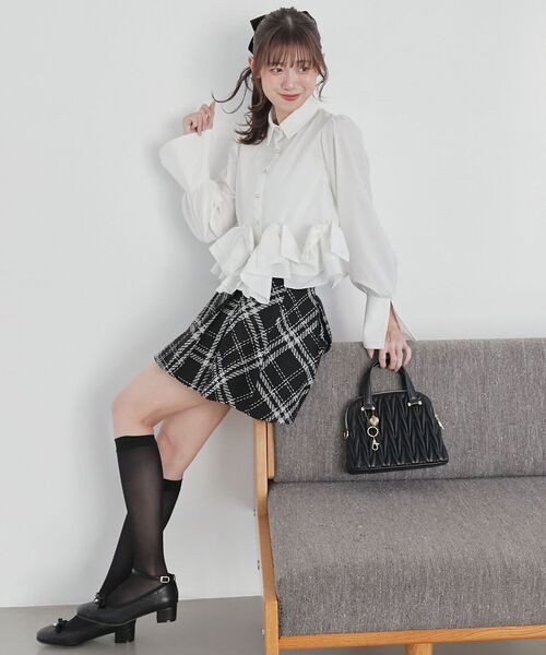 MAJESTIC LEGON（マジェスティックレゴン） スカート ボックスプリーツ