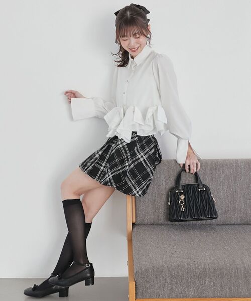 MAJESTIC LEGON（マジェスティックレゴン） スカート ボックスプリーツ
