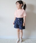 パンツ 「セットアップ可」ハート・フラワー刺繍...の詳細画像5