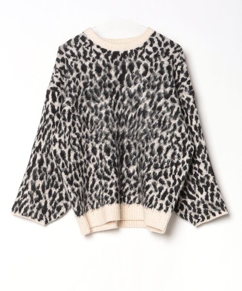 BEARDSLEY  袖 レオパード ニット プルオーバー ✴︎ アダムエロペも ADRER（アドラー） レオパード長袖ニット X-SMALL ベージュ メンズ