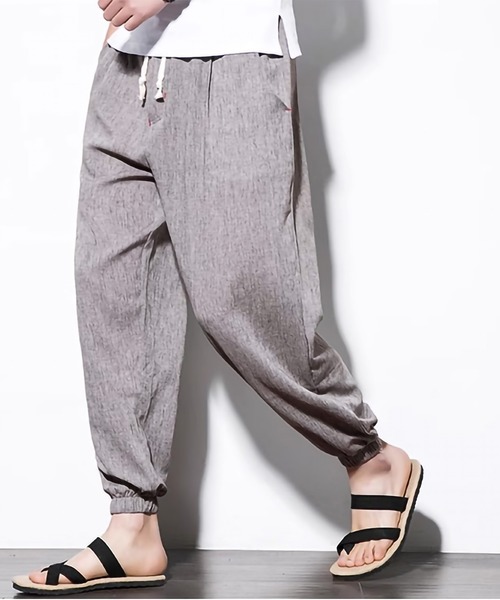 極美品glamb、グラム 8部丈 タック入りサルエルパンツ Mサイズ glamb（グラム） サルエルパンツ M グレー メンズ : ZOZOTOWN Yahoo!店
