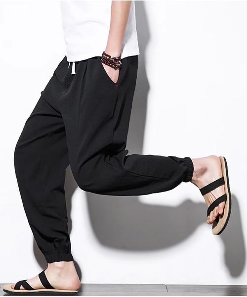 じょがー出品 ARCADE（アーケード） パンツ 綿麻リラックスジョガーリネンパンツ