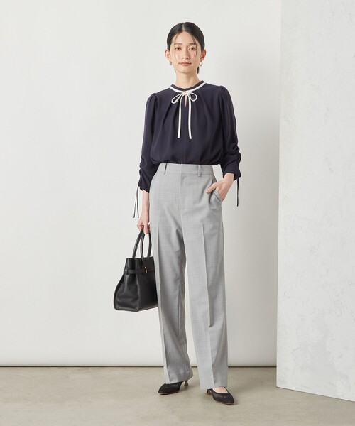 NOLLEYS sophi ノーリーズソフィ　定番ノーカラースーツ　38 NOLLEY'S Sophi（ノーリーズソフィー） パンツ 38 ライトグレー