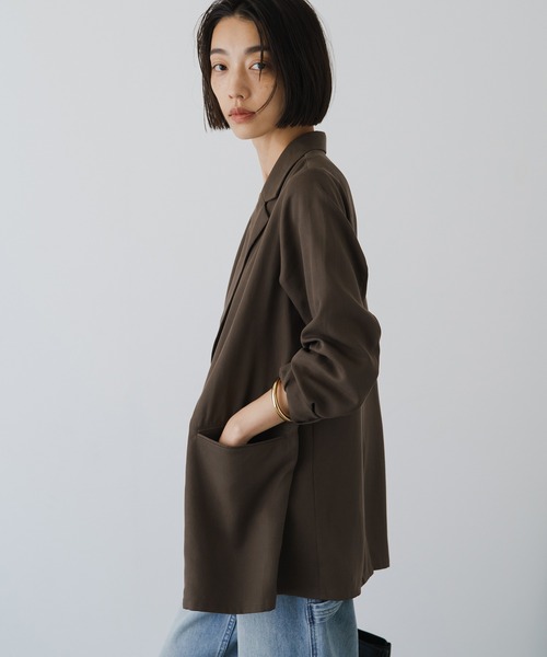 「LOUNGEDRESS」 テーラードジャケット FREE グリーン レディース