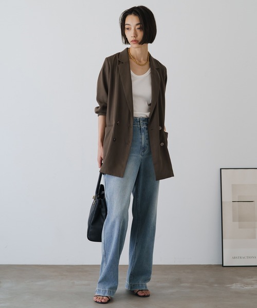 「LOUNGEDRESS」 テーラードジャケット FREE グリーン レディース