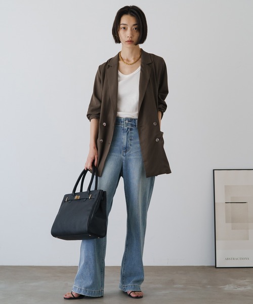 「LOUNGEDRESS」 テーラードジャケット FREE グリーン レディース