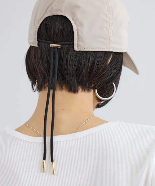 uvカット キャップ 帽子 「WEB限定」ストール付き2WAYキャップ / UVカット・撥水 レディースの画像