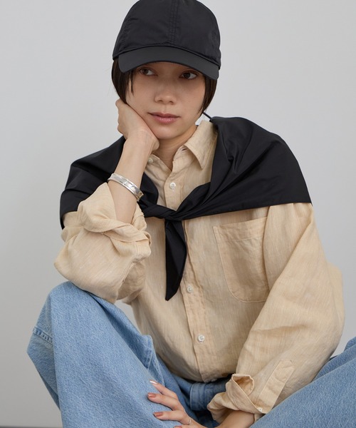 uvカット キャップ 帽子 「WEB限定」ストール付き2WAYキャップ / UVカット・撥水 レディースの画像