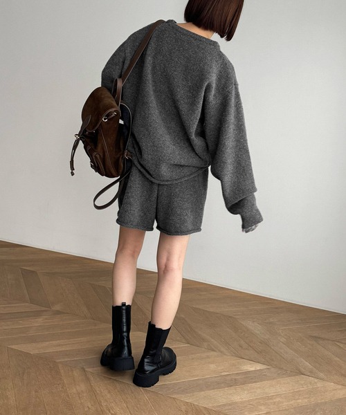 「CANAL JEAN」 「El mar」セットアップ ONE SIZE チャコールグレー レディースの画像
