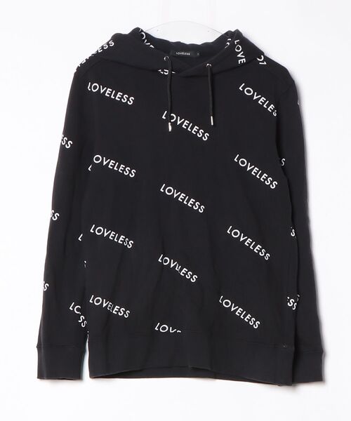 美品LOVELESSラブレスパーカーライダースパーカー LOVELESS（ラブレス） プルオーバーパーカー S ブラック メンズ