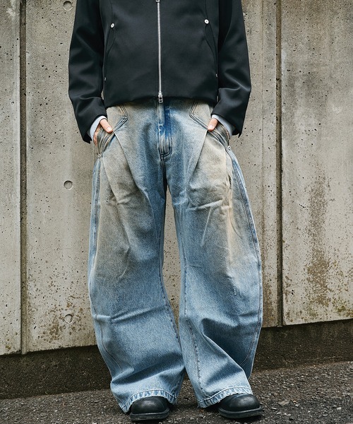 CONZ ジーンズ distressed curve denim (mens) メンズ : ZOZOTOWN