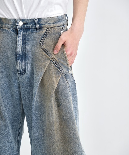 CONZ ジーンズ distressed curve denim (mens) メンズ : ZOZOTOWN