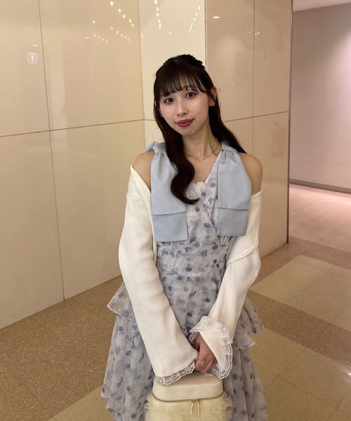 LouLoumei（ルルミー） ワンピース 夏 「LouLoumei」肩リボン