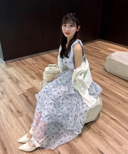 LouLoumei（ルルミー） ワンピース 夏 「LouLoumei」肩リボン