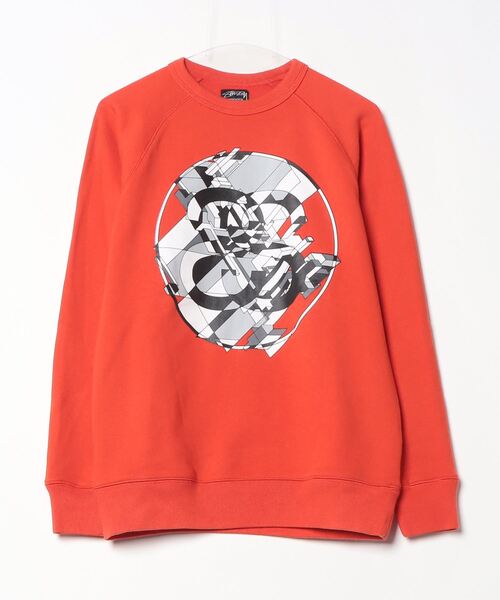 STUSSY（ステューシー） スウェットカットソー S レッド メンズ 