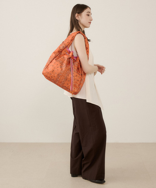 トートバッグ DBL DRAWST MARCHE BAG サンセットバンダナ レディースの画像