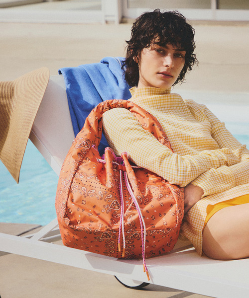 トートバッグ DBL DRAWST MARCHE BAG サンセットバンダナ レディースの画像