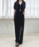 パンツ ラインストーンロゴスウェットパンツ レ...の詳細画像5