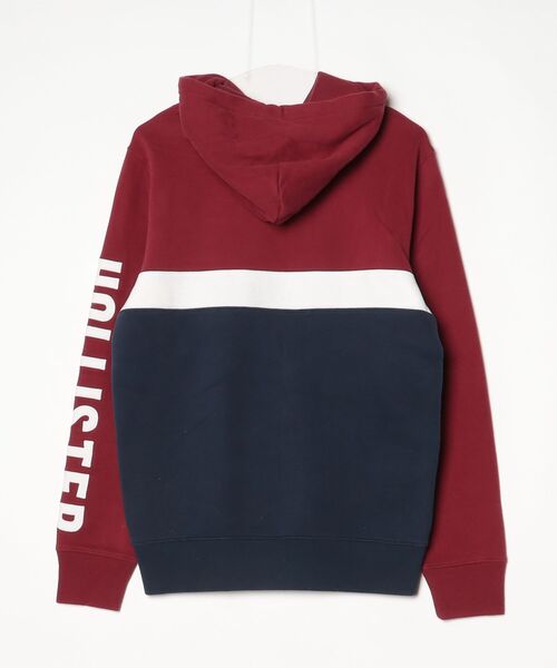 Hollister パーカー レッド Sサイズ 古着 archive Hollister 「Hollister」 プルオーバーパーカー S レッド メンズ