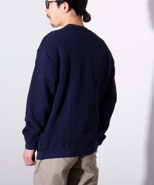「GLOSTER」 スウェットカットソー L ネイビー メンズ_画像5
