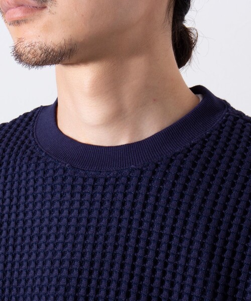 「GLOSTER」 スウェットカットソー L ネイビー メンズ_画像7