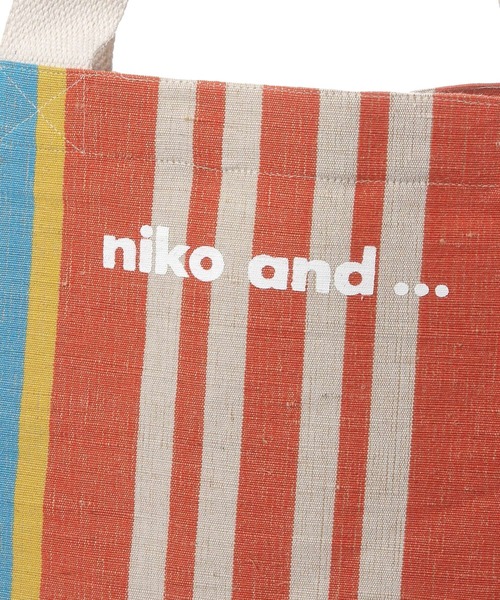 niko and…（ニコアンド） トートバッグ ニコロゴジュートトート