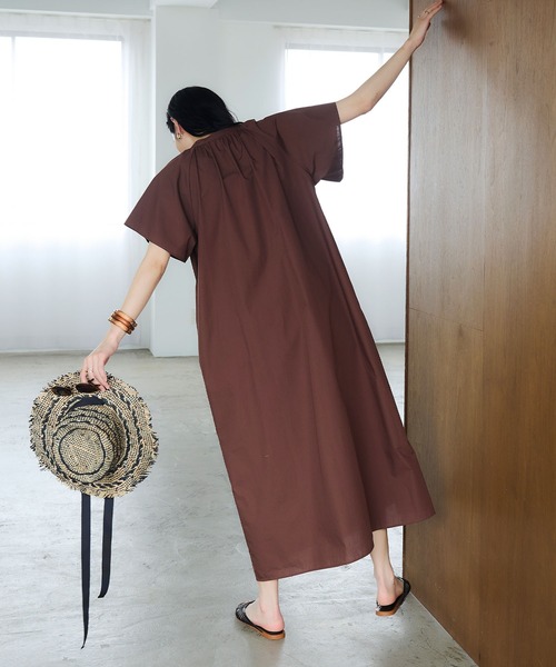 CROSS FUNCTION（クロスファンクション） ワンピース 半袖 「シワに