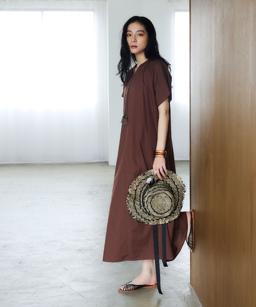CROSS FUNCTION（クロスファンクション） ワンピース 半袖 「シワに