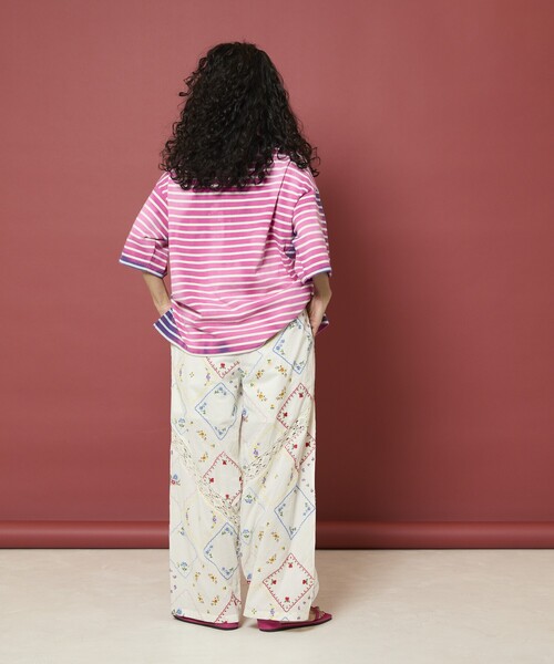 「Freada」 7分袖カットソー ONE SIZE イエロー レディース_画像6