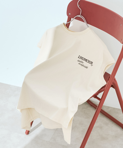 tシャツ 「追加」upper hights/アッパーハイツ 別注BIG NO SLEEVE TEE* レディースの画像