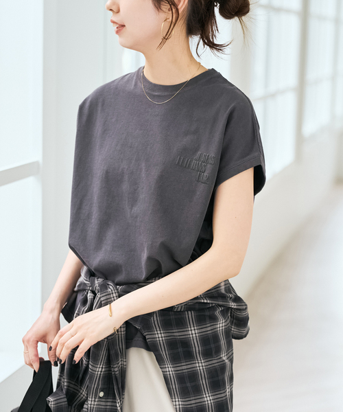 tシャツ 「追加」upper hights/アッパーハイツ 別注BIG NO SLEEVE TEE* レディースの画像