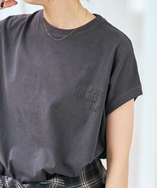 tシャツ 「追加」upper hights/アッパーハイツ 別注BIG NO SLEEVE TEE* レディースの画像