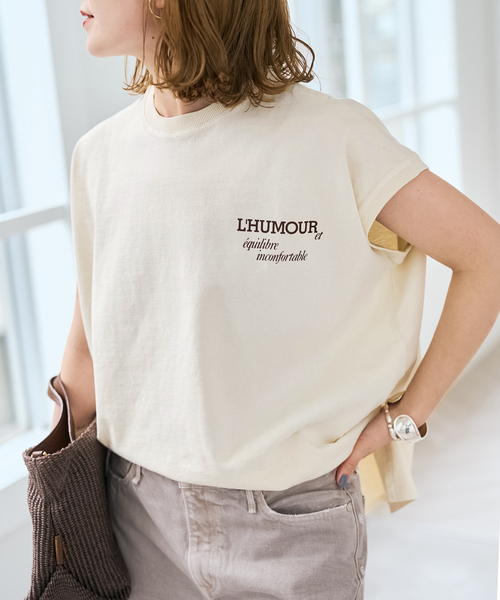tシャツ 「追加」upper hights/アッパーハイツ 別注BIG NO SLEEVE TEE* レディースの画像