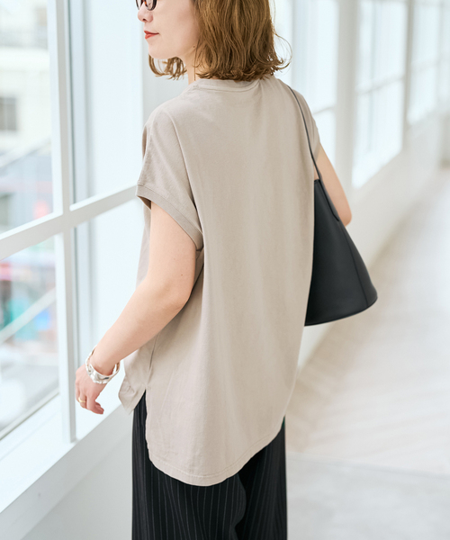 tシャツ 「追加」upper hights/アッパーハイツ 別注BIG NO SLEEVE TEE* レディースの画像