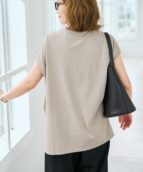 tシャツ 「追加」upper hights/アッパーハイツ 別注BIG NO SLEEVE TEE* レディースの画像