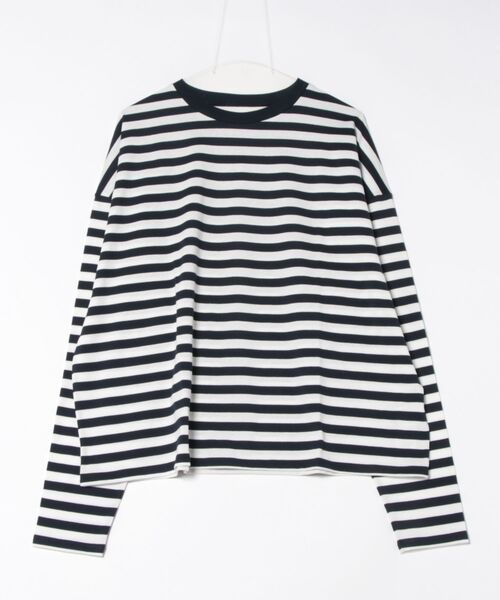 「JOURNAL STANDARD LUXE」 長袖カットソー FREE ネイビー レディース_画像2