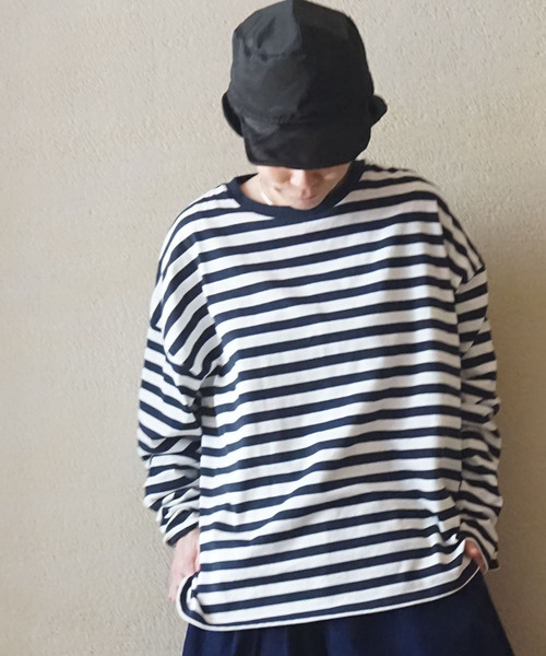 「JOURNAL STANDARD LUXE」 長袖カットソー FREE ネイビー レディース_画像7