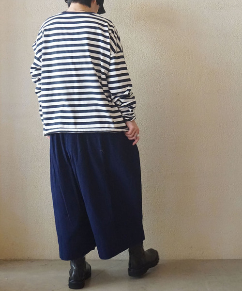 「JOURNAL STANDARD LUXE」 長袖カットソー FREE ネイビー レディース_画像8