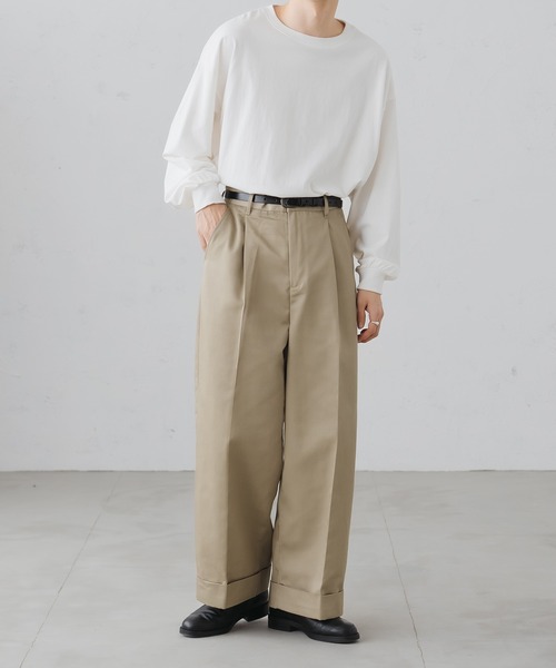 「epnok」 チノパンツ SMALL ベージュ メンズ_画像8
