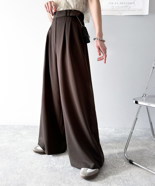 「classicalelf」 スラックス X-LARGE ブラウン レディース_画像2