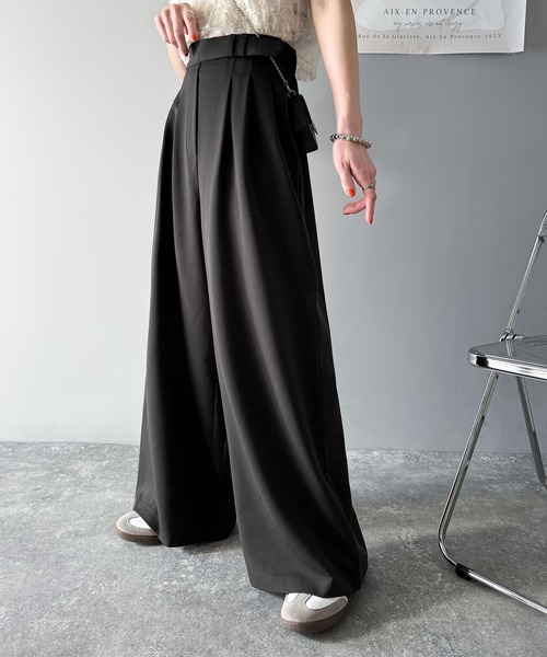 「classicalelf」 スラックス X-LARGE ブラウン レディース_画像3