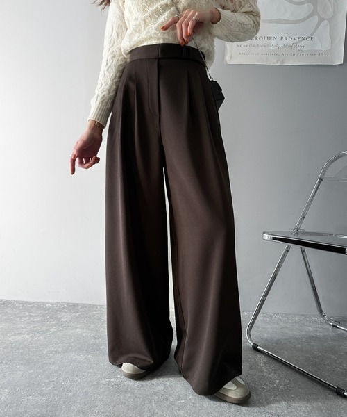 「classicalelf」 スラックス X-LARGE ブラウン レディース_画像7