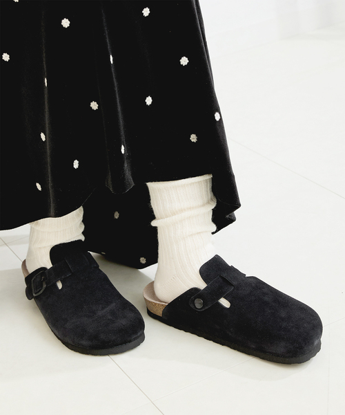 スリッポン 「WEB+一部店舗限定」GENUINS / ジェニュインズ RIVA VELOUR レディース