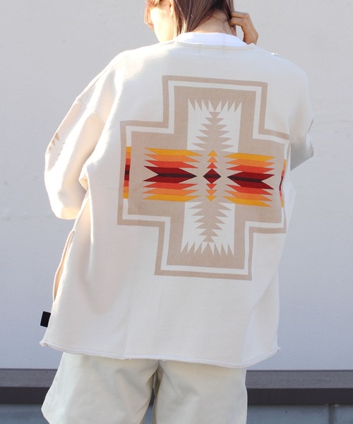 カーディガン PENDLETON/ペンドルトン バックプリントスウェットカーディガン BACK PRINT SWEAT CARDIGAN 2175-7
