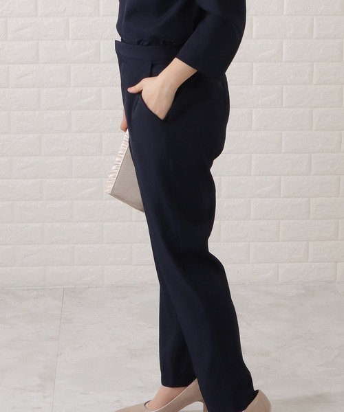 Lace Ladies セットアップ 7部袖ペプラムブラウス＆パンツ