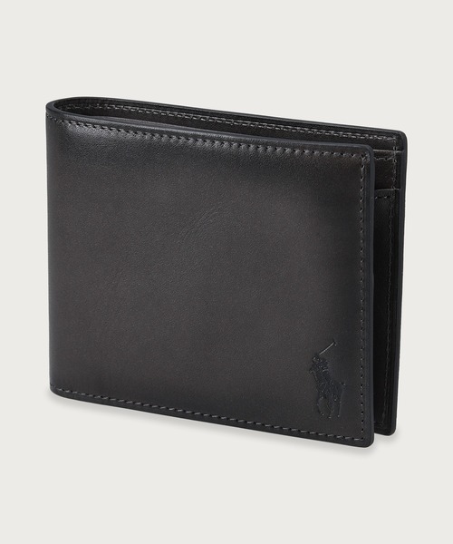 財布 バーニッシュレザー ビルフォールド コイン ウォレット メンズ 