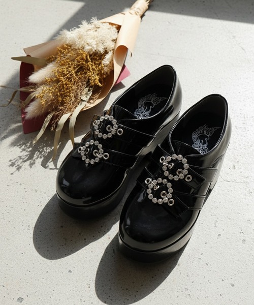 LOVEHUNTER（ラブハンター） ローファー 厚底ローファー ビジュー