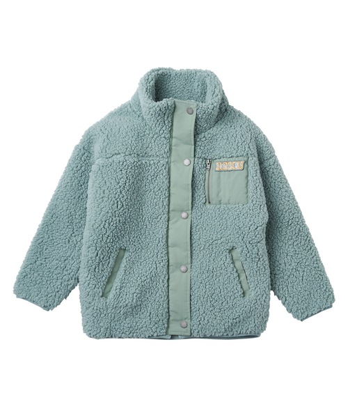 ROXY ブルゾン アウター MINI UPON US ZIP//ロキシーキッズ胸ブランド